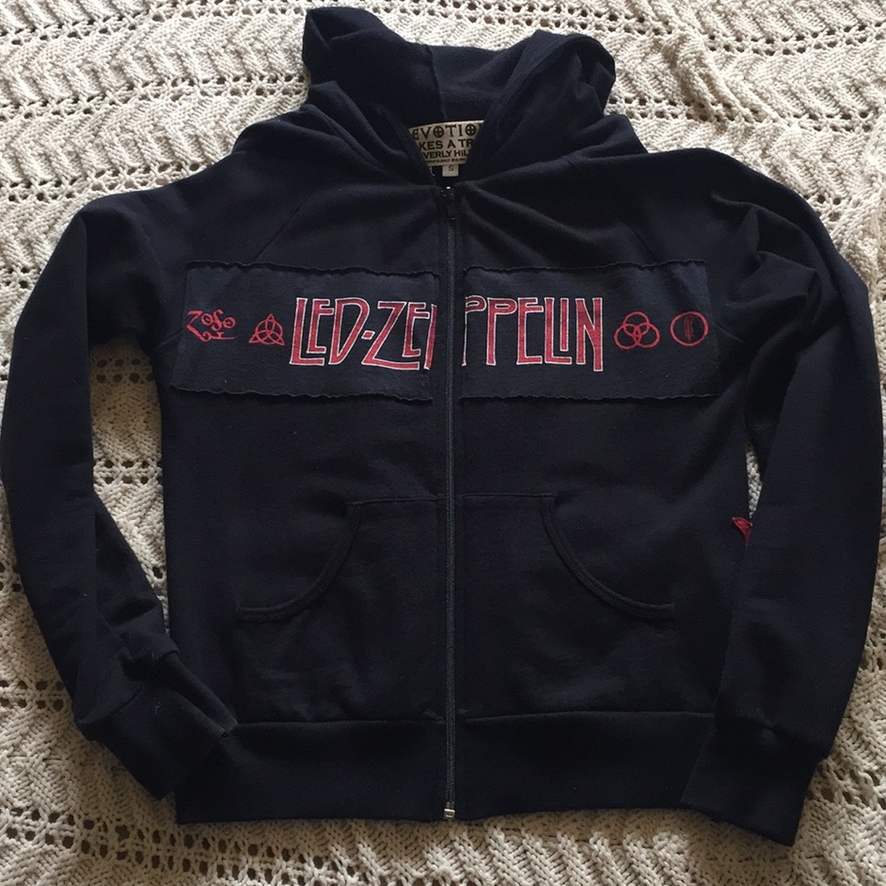 Devotion Takes a Trip Led Zeppelin zip up hoodie